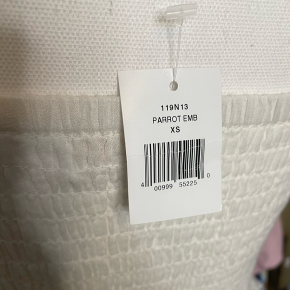 NWT! CAROLINA K embroidered Layla parrot cotton crop top - Picture 7 of 11